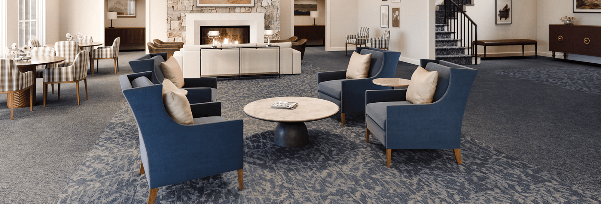 Commercial space with Philadelphia Commercial carpeting